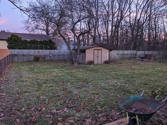 Fenced in back yard.
