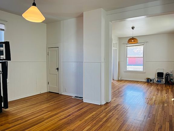 Dining room looking into living room