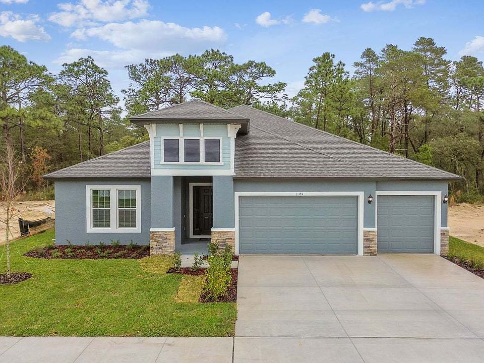 Sapphire new construction quick move-in home 1285 Kelsa Anne Dr. front view at Whiting Estates in Sp