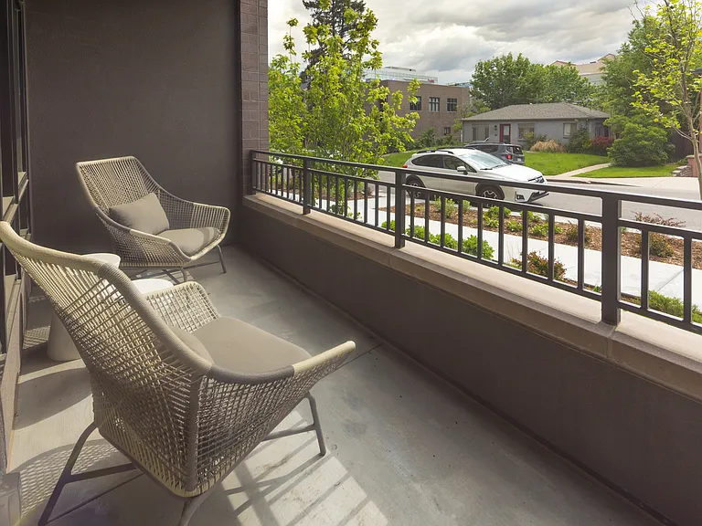 Breathe in some fresh air on your very own private balcony*