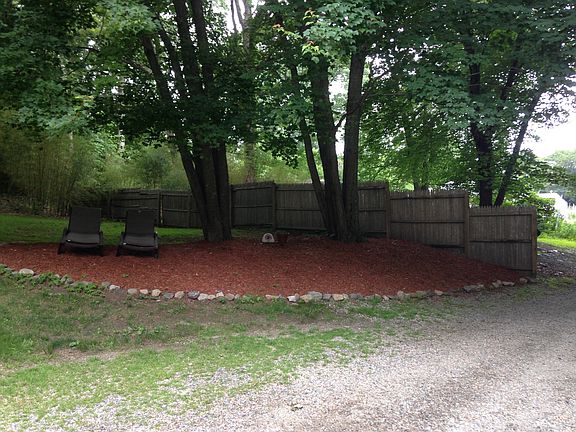 yard area across driveway