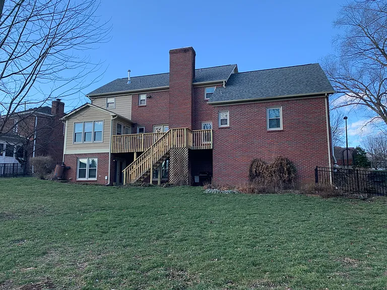 Back exterior of the house
