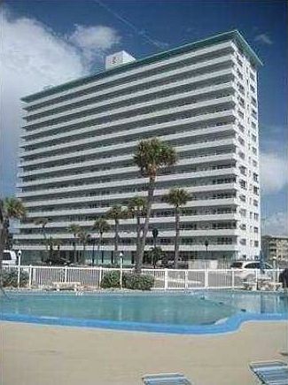 View of building from pool