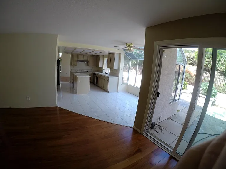 Kitchen and living room