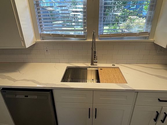 Large modern stainless steel sink