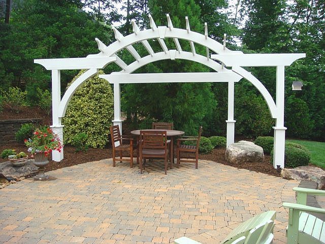 Backyard Patio and Arbor