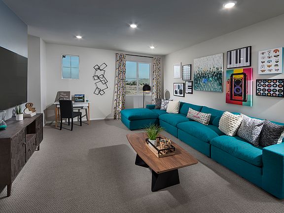 Residence 4 loft modeled at a nearby Meritage community.