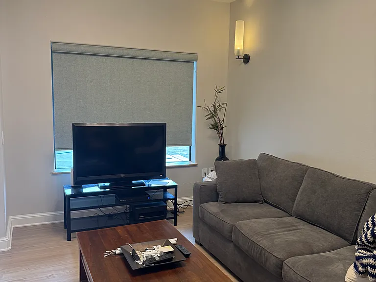 All new lighting, floors, LG Washer and Dryer in unit, All brand new.
