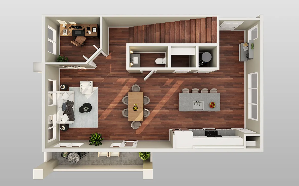 Floor plan Palmetto I TH