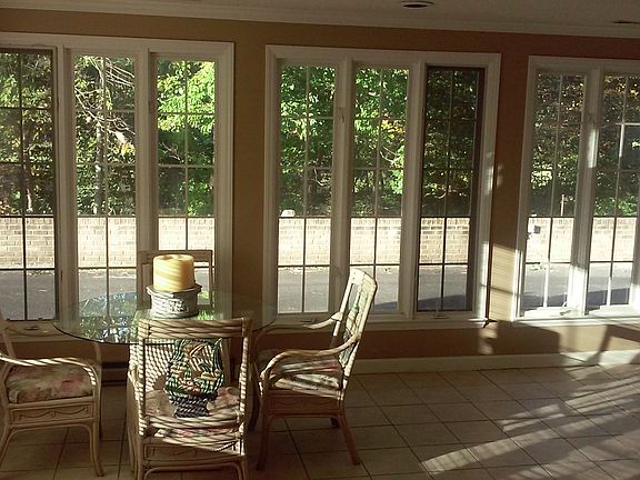 Lower sunroom pond view