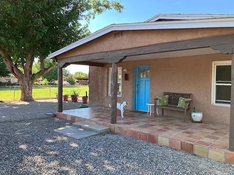 Lovely, north facing porch is welcoming
