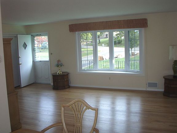 Living room with Bay window