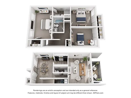 Floor plan 3 x 2.5 Townhome PLATINUM
