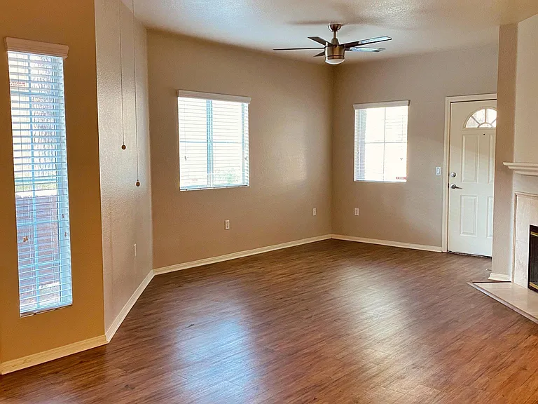 Dining room and living area (patio door)