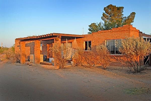 front of main house from west