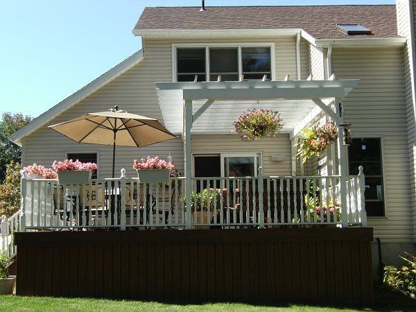 custom deck off dinette