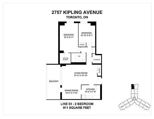 Floor plan 2 Bedroom