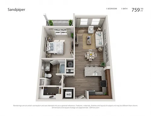 Floor plan Sandpiper