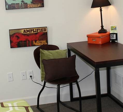 Included Bed & Desk