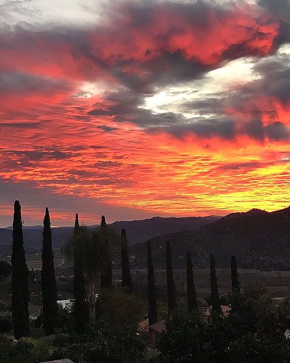 Sunrise from living room