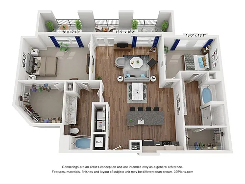 Floor plan B13A