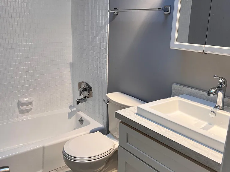 Common bathroom completely remodeled everything is new.