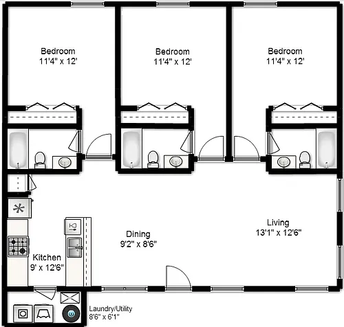 Floor plan Tabor Village