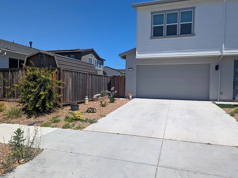Garage for 2 cars. Above the garage is a studio apartment that is rented separately.