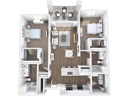 Floor plan B3D with Detached Garage