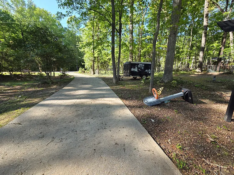 back entrance driveway