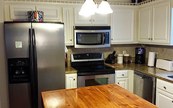 Stainless steel and granite
