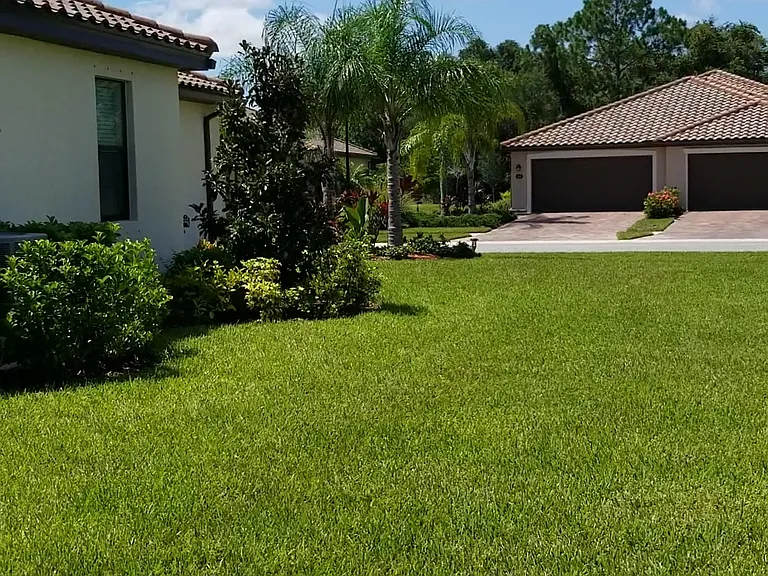 Large side yard for enjoyment and privacy