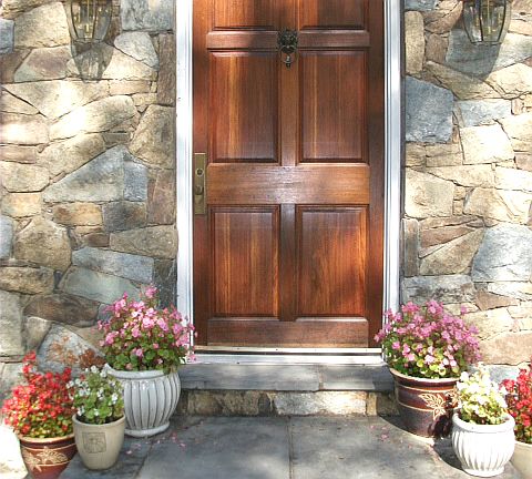 Mahogany Front Door
