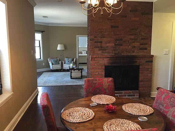 View from the dining room to the living room