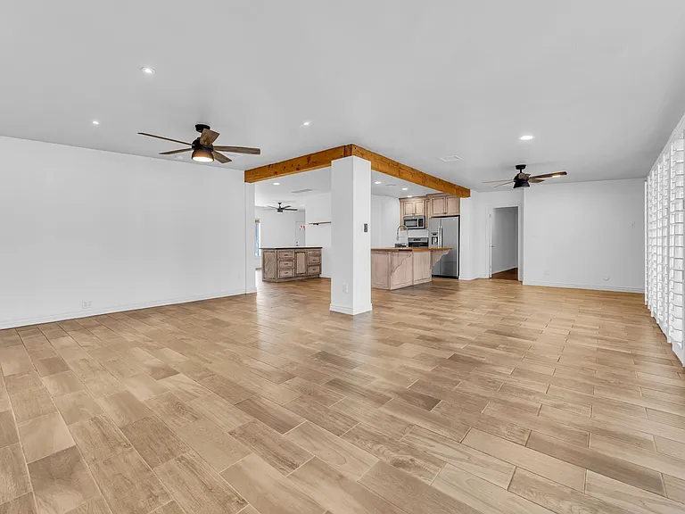 Large open living room