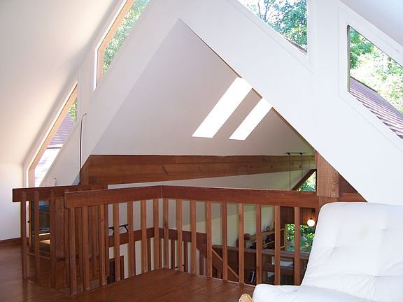 Loft with cool windows