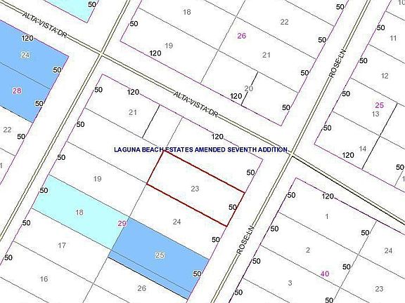 Rose lane parcel map