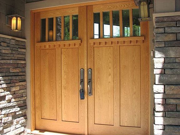 White Oak Custom Entry Door
