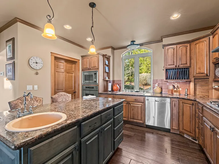 Kitchen, Island w/Sink, Pantry Door to Washer and Dryer