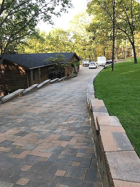 New paver driveway.