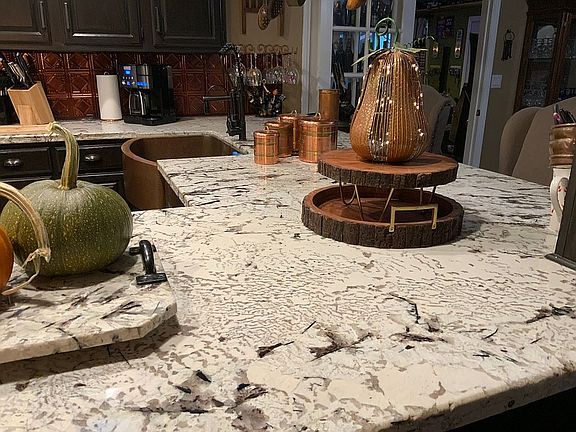 Huge granite counter