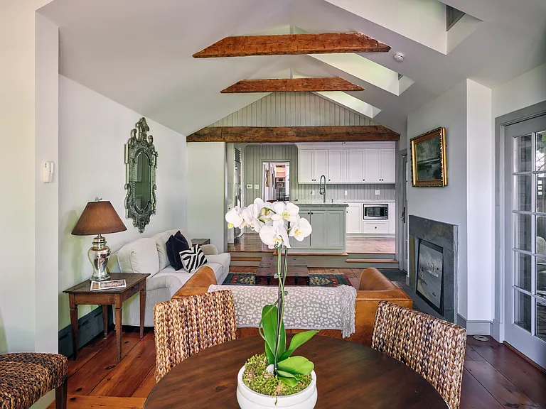 Breakfast/Sun Room view into Family Room and Kitchen