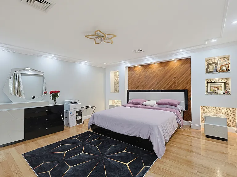 Bedroom # 2 with stunning lighting and ceiling fan
