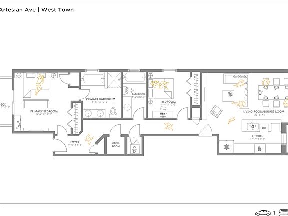 2nd image of 1529 N Artesian Ave APT 2S