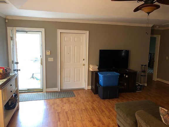 view of living room from kitchen
