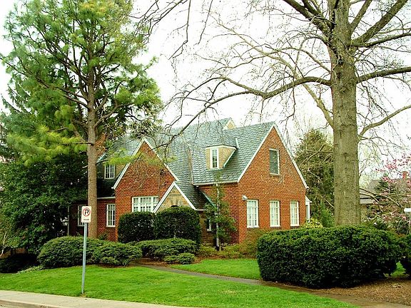 View from the corner of Flower and Houston.      