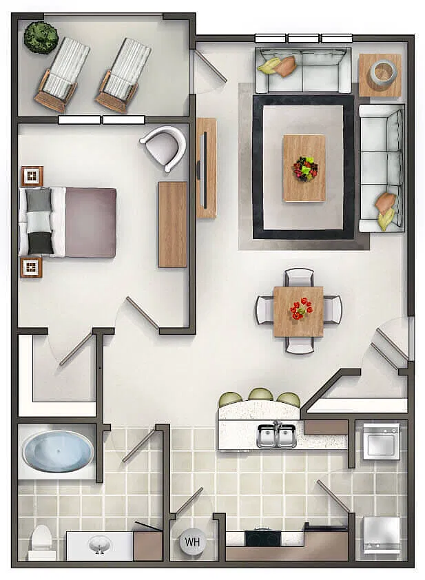 Floor plan The Cambridge