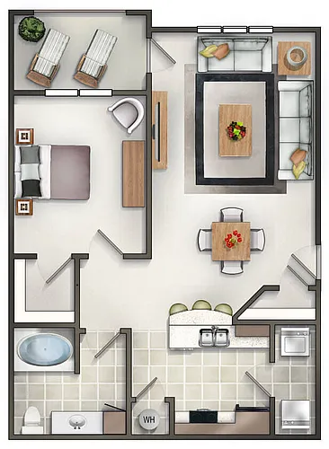 Floor plan The Cambridge