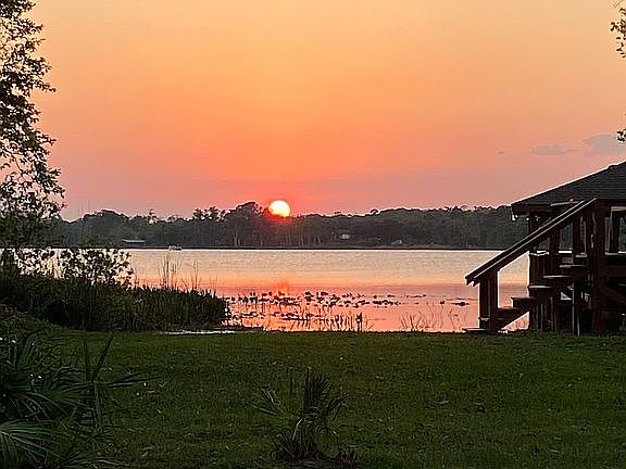 Sunset on the lake.