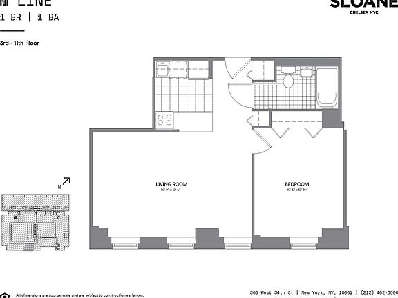2nd image of 360 W 34th St APT 8M